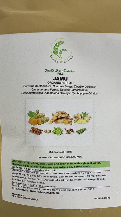 Jamu Bio Rééquilibrant – Curcuma, Gingembre & Poivre Noir